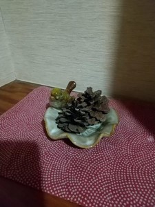 桜や置物