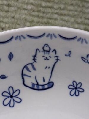 セリア ねこ柄のお皿