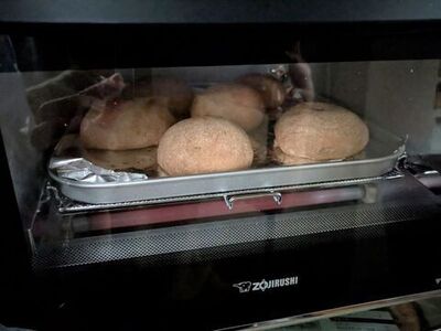 トースターでパン作り