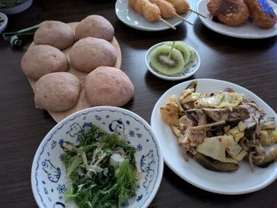 トースターでパン作り